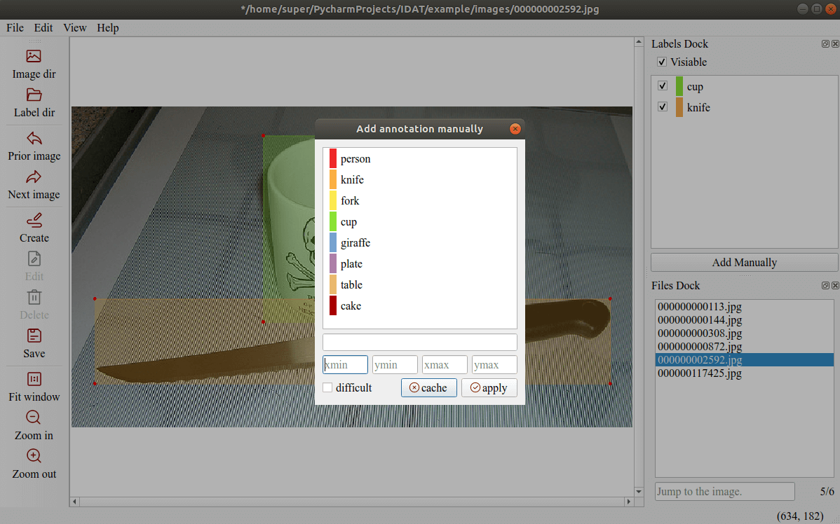 IDAT – Image detection annotation tool